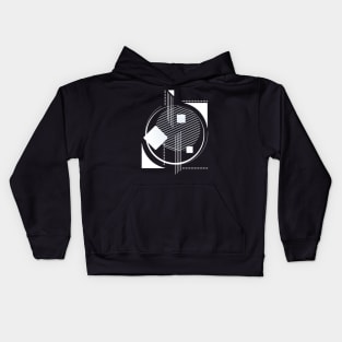 Geometric composition shapes Kids Hoodie